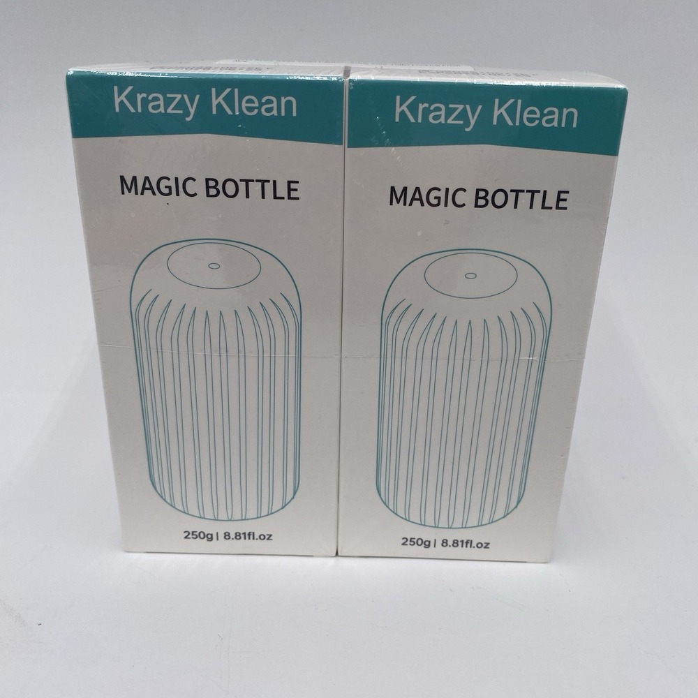 2 Pack Krazy Klean Magic‎ Bottle Toilet Bowl Cleaner New Sealed